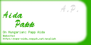 aida papp business card